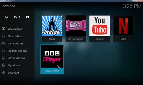 kodi bbc iplayer